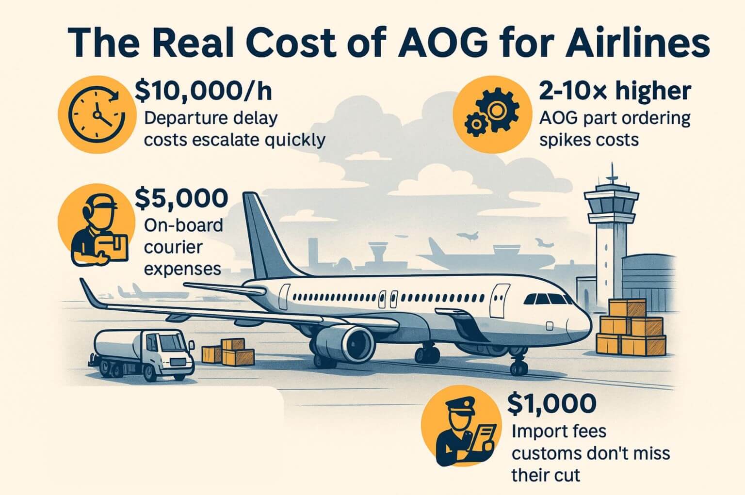 解密:当飞机AOG时,航空公司的真实成本 1 解密:当飞机AOG时,航空公司的真实成本