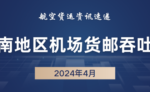 2024年4月西南54机场货邮吞吐量排名
