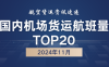 2024年11月国内机场货运航班量TOP20