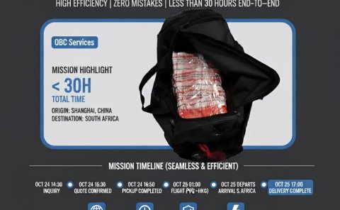 OBC / Hand Carry Case Study: Shanghai to South Africa in Under 30 Hours